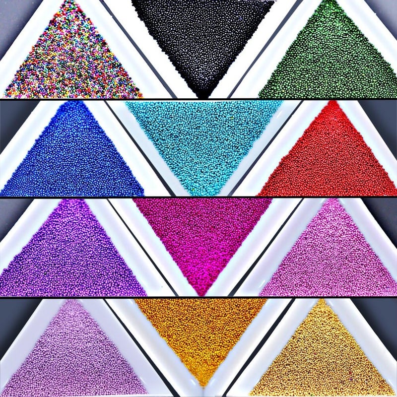 Yeslady 12 Colors Nail Art Caviar Beads 3D Craft Micro Eye Makeup Gems Decoration - Image 3